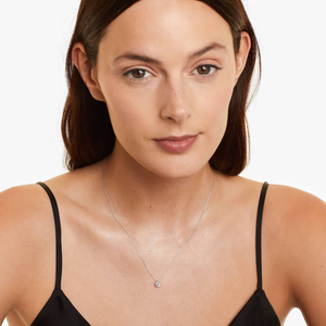 Sterling <b>Silver</b> Moissanite Diamond Necklace VVS 18k White Gold Plated Diamond Necklace Real Diamond <b>Fine</b> Jewelry Necklace - Product Image 2