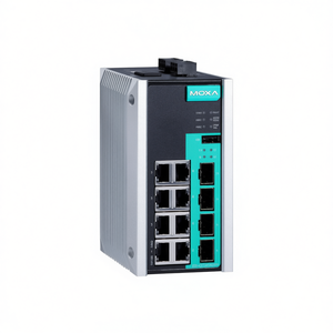 Moxa สวิตช์อีเธอร์เน็ตสำหรับองค์กร EDS-G512E-4GSFP กิกะบิตที่มีการจัดการ8พอร์ต4 SFP iee 802.3 24V - Product Image 2