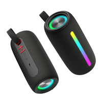 Haut-parleur Bluetooth en tissu avec batterie au lithium intégrée, ambiance RGB, basses améliorées 5-10W pour ordinateur de bureau et ordinateur portable