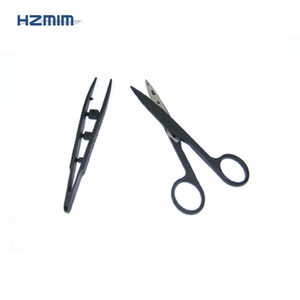 HZMIM Mode Kustomisasi Instrumen Bedah Sekali Pakai Hitam 14Cm Gunting Tang Plastik Bening Pinset Sekali Pakai untuk Bedah - Product Image 3