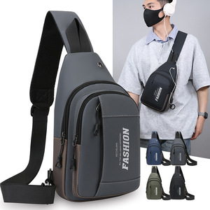 Sac de Poitrine Tendance pour Homme en Nylon, Sac à Bandoulière Unique Respirant et Multifonctionnel pour les Loisirs et les Voyages Printemps 2026 - Product Image 1