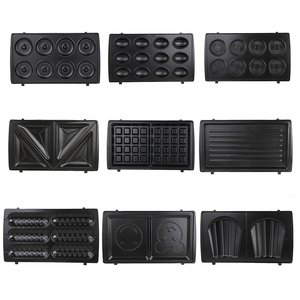 Anbolife Grille-sandwich compacte 2 tranches 750W antiadhésive avec double voyant lumineux, pour <span class=keywords><strong>panini</strong></span> et croque-monsieur - Product Image 5