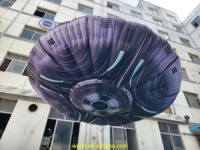 Özelleştirilmiş LED Işıklı Şişme Uzay Gemisi Şişme UFO Modeli Temalı Parti Süslemeleri İçin
