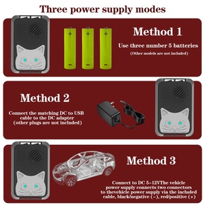 Répulsif à souris universel à ultrasons avec motif de <span class=keywords><strong>chat</strong></span>, répulsif à souris à vibration sonore - Product Image 4