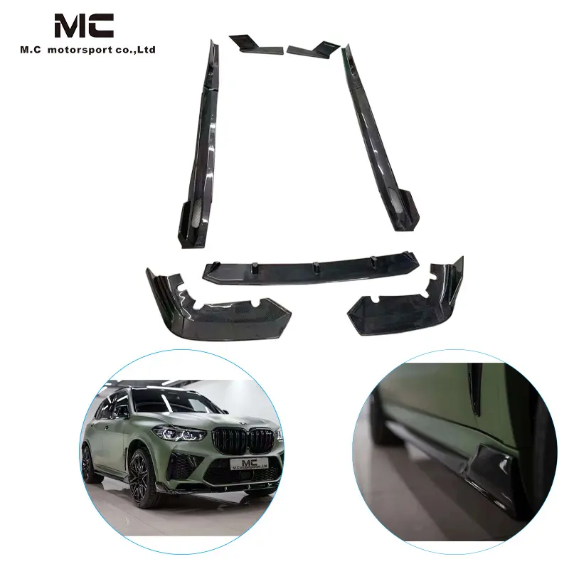 F95 X5m Fibra De Carbono Front lip Chin para Bmw F95 Fibra De Carbono Lip para X5m Fibra De Carbono Spoiler Frontal para X5m Flap