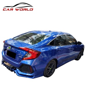 Kit carrosserie pour voiture 2016-2020, nouveau style TYPER, pare-chocs avant, pare-chocs arrière, jupes latérales, lèvre avant, échappement, en matériau PP - Product Image 4