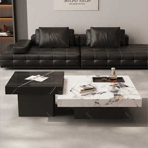 Phong cách Ý tối giản đá phiến Bàn cà phê, ánh sáng sang trọng, đá cẩm thạch tối giản hiện đại, phòng khách Cỡ Nhỏ - Product Image 5