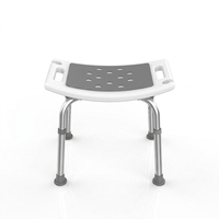 Chaise de douche ZS CARE KY-1104A-1 avec accoudoirs de sécurité pour salle de bain et toilettes, support de mobilité pour personnes à mobilité réduite, robuste et légère, capacité 150 kg