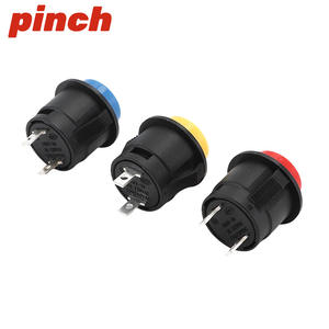 Pinch R13-507 Push <b>Button</b> Switch 16mm Round Non Locking Self Resetting Industrial Control PCB Terminal - Product Image 3