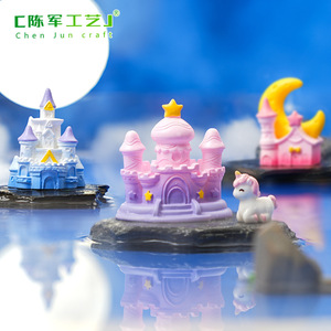 Accesorios decorativos DIY para <span class=keywords><strong>casa</strong></span> pequeña con diseño de castillo de estrellas y luna, estilo romántico, para micro-escenarios. - Product Image 1