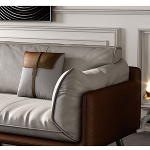 Nordic Light Luxury Modern Home Furniture Italiano Minimalista Nueva tecnología Tela Sala de estar Sofá Hotel villa - Product Image 6