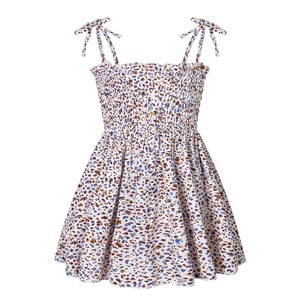 Robe d'été en coton confortable pour bébés filles, motif imprimé, style licou, vente en gros - Product Image 4