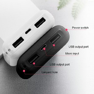 Batterie externe de voyage ultra-fine en ABS, chargeur portable avec technologie GaN, 2 sorties Type-C GaN pour utilisation en extérieur, protection contre les surintensités - Product Image 4