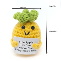 Pomme de terre à énergie créative PP coton Mini poche câlin Crochet avocat cadeau accessoires faits à la main drôle fête de noël décor à la maison