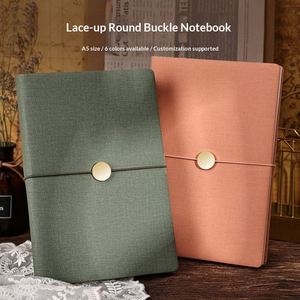 Exquisito Cuaderno de Negocios A5 con Tapa Dura de Cuero PU, 100 Hojas, Diseños de Animales Multicolores, Banda Elástica, Regalos de Oficina - Product Image 2