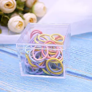 2*2*1.8inch Sweety Collection Premium Wedding Favors Goodie Clear Chocolate Acrylic Candy Box