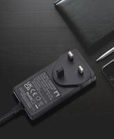 Adaptateur secteur mural UK/US/AU/JP/EU certifié IEC 12V 5A DC pour ordinateur portable PC ignifuge Garantie 3 ans