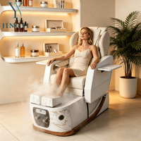 Fauteuils de pédicure JingYi Beauty Salon, fauteuil de pédicure de luxe Thera Mist avec brume réglable, fauteuil de pédicure spa avec massage