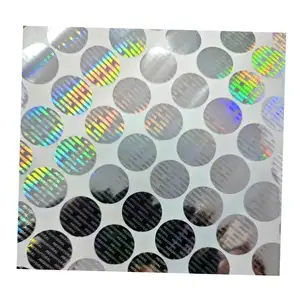 Hình ba chiều hộp con dấu Sticker tùy chỉnh 2cm 1.5cm Vòng logo Holographic sticker cho các hộp con dấu