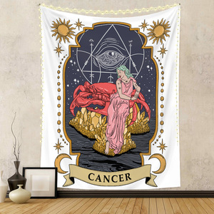 Tarot Carte Constellations Tapisserie <span class=keywords><strong>Tenture</strong></span> Murale 12 Constellations Chambre Fond Tissu Bohème Art Décor À La Maison - Product Image 2