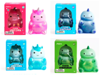 Jouet à presser Dinosaure Nuage Rempli de Paillettes en TPR, Jouet Sensoriel Anti-Stress pour Enfants, Jouet de Décompression