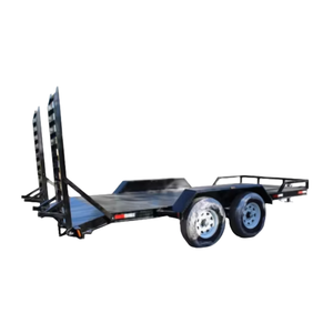 Remolque de Transporte con Capacidad de Carga de 3500 kg, con Escaleras, Pintado en Negro, Remolque para Transporte de Automóviles con Freno de Mano - Product Image 6