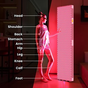 IDEATHERAPY Panneau de Lumière Rouge à 8 Ondes LED Lumière Rouge Panneau de Lumière Infrarouge pour le Corps Entier Thérapie par la Lumière pour Studio de Yoga - Product Image 1