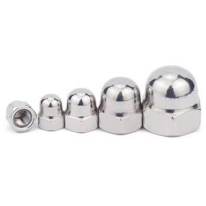 Stainless Steel Cap Nut DIN1587 Round Ball Head Polished A2-70 Anti Hair Loss Fastener - Product Image 3