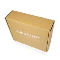 Boîte d'expédition en carton ondulé avec logo personnalisé, boîte postale en carton rigide pour vêtements, boîte d'emballage postale en papier avec fermeture à languette