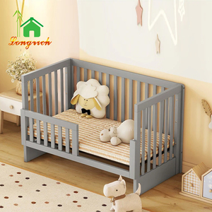 Bằng Gỗ Đa Chức Năng Chuyển Đổi Trẻ Sơ Sinh Bé Giường Cũi Giường Cho Trẻ Mới Biết Đi Với Thay Đổi Bảng - Product Image 2