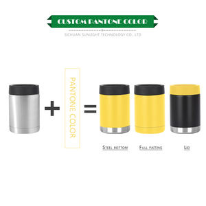 ステンレス鋼コーラ缶クーラー14オンスクラシックスタイル二重壁真空断熱ビール缶クーラーカスタムロゴ旅行缶ホルダー - Product Image 5