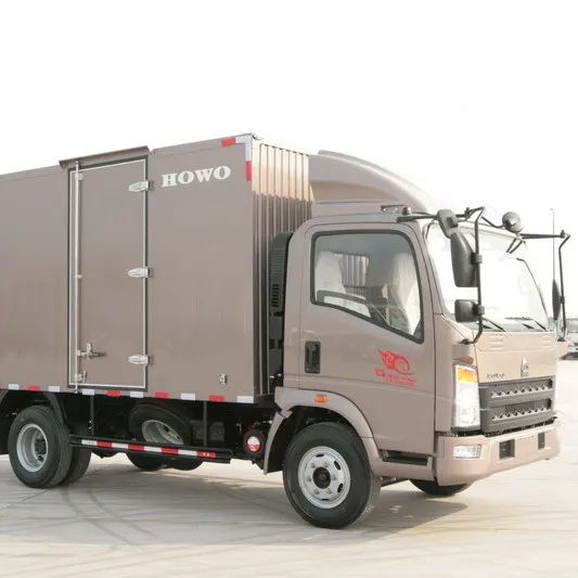 Sinotruk Howo4X2カーゴバントラックバン2〜3トン