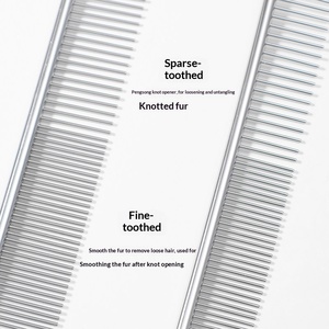 Peine Profesional de Acero Inoxidable para Mascotas, Herramienta para Eliminar el Pelo Suelto de Perros de Pelo Largo y Corto, Venta al Por Mayor OEM - Product Image 5