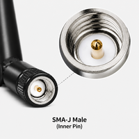 Antenne pliable en caoutchouc 5dBi à connecteur mâle -J, bande complète 4G LTE 3G 2G, pour routeur industriel et passerelle