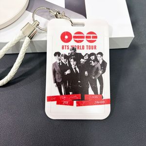 พวงกุญแจการ์ดโฮลเดอร์ทัวร์โลกปี 2026 ของวงไอดอลเคป๊อป ทีมดาราเกาหลี พร้อมสายคล้องสีขาว - Product Image 4