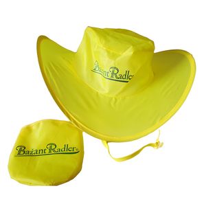 Topi Bucket nilon lipat 190T, dengan kantong harga pabrik uniseks Logo kustom pesta merah muda ungu hitam kuning hijau Bisnis - Product Image 6