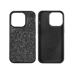 Hot Sale Shockproof Durable Glossy Black Carbon Fiber Phone Case For Latest Iphone Cases 12 13 14 15