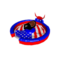 FUN BOUNCE Taureau mécanique gonflable en PVC, jeu sportif écologique