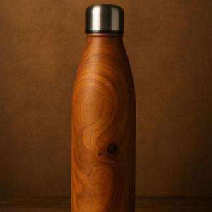 Premium 304 Stainless Steel <b>Bowling</b> Tumbler with Teak Wood Cover for Kitchen - Product Image 1