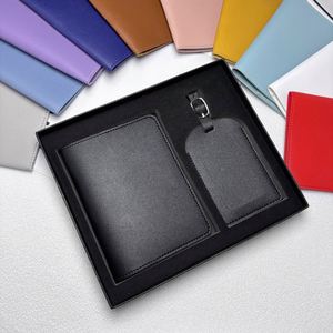 Travel Gift Set Passport <b>Holder</b> Luggage Tags Boarding <b>Pass</b> Wallet Anti-Loss ID Tags Custom Logo Recyclable PU Gifts - Product Image 2