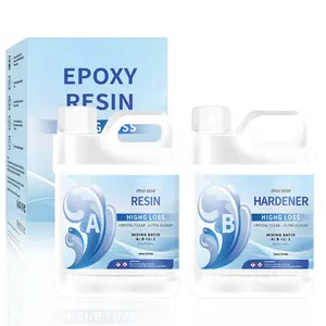 Epoxy Resin Pigment Kit Crystal Clear Deep Pour Epoxy Resin For River Tables Live Edge And Wood Filler