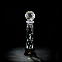 Trofeo de Baloncesto de Cristal Grabado con Láser 3D Personalizado, Premio MVP del Campeonato para Torneos Deportivos