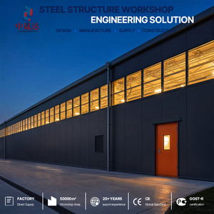Capannone Prefabbricato <span class=keywords><strong>in</strong></span> Acciaio con Tettoia <span class=keywords><strong>in</strong></span> <span class=keywords><strong>Vetro</strong></span> per Ufficio, Showroom e Produzione - Edificio Metallico Direttamente dalla Fabbrica - Product Image 1