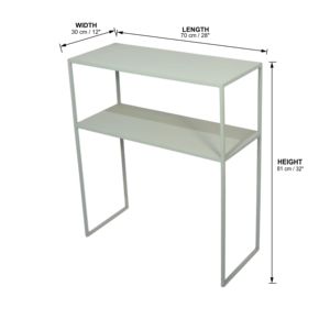Estante moderno de mesa auxiliar de metal de 2 capas para el hogar y la cocina Uso personalizado y multiusos para la decoración del hogar - Product Image 4