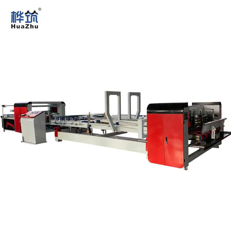 High Speed Small Corrugated Box Folder Gluer Machine Automatic Prefold Box Gluing Machinery Manufacturers in China