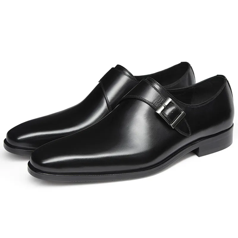 Sepatu pria kulit sapi asli gaya Inggris, sepatu pria kulit asli bisnis kerja kantor kasual nyaman 2024