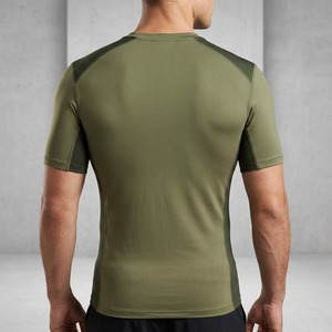 Camiseta Deportiva de Compresión de Manga Larga para Hombre, Color Verde Oliva, de Secado Rápido, Cuello Redondo, Ajustada, de Spandex y Poliéster, Calidad 2026 - Product Image 2