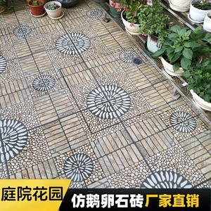 Gạch lát sân ngoài trời cổ điển 400x400, gạch lát sân vườn, ban công biệt thự, chống trơn, kiểu cổ - Product Image 5
