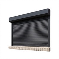 Volet roulant en aluminium sur mesure, télécommandé, isolant thermique, insonorisant, coupe-vent, pour usage commercial