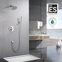 Pommeau de Douche de Haute Qualité et Douchette à Main en Laiton, Système de Robinetterie de Douche, Corps de Robinet et Décoration Intérieure